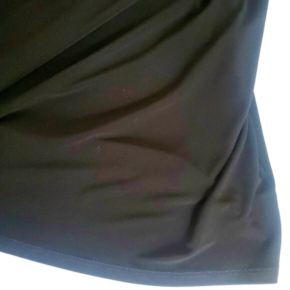 JOSEPH RIBKOFF Layered Tunic Top Black & White Striped Asymmetrical Hemline - Picture 8 of 8